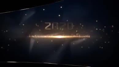 庆典颁奖晚会大气金色粒子宣传PR模板视频的预览图